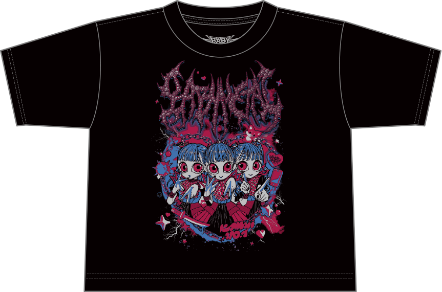 Babymetal - NO 2 INTOIT DOME EVENT CROP LADIES TEE