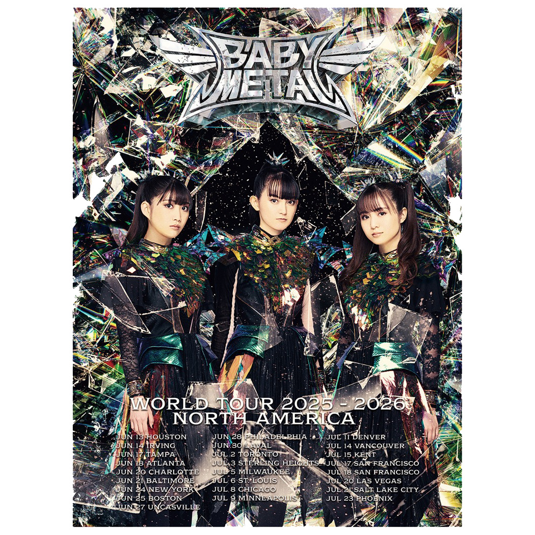 BABYMETAL 2025 TOUR POSTER