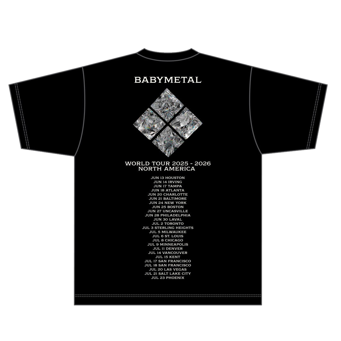 GLASS FOXES 2025 TOUR TEE