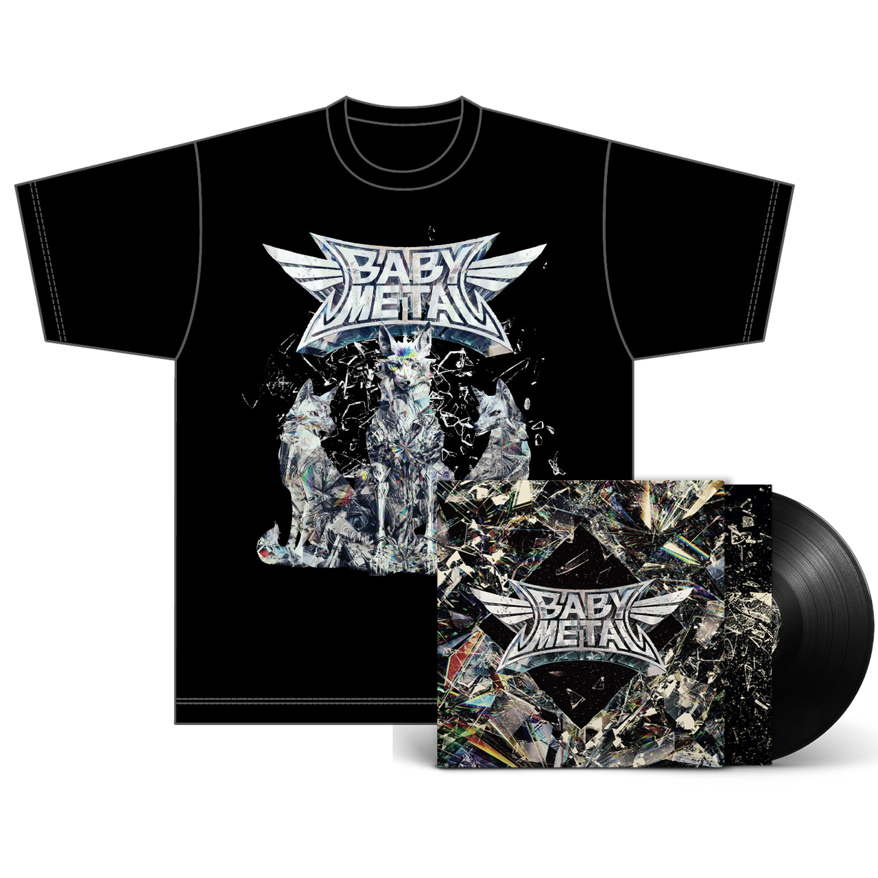 GLASS FOXES TEE & METAL FORTH LP FAN PACK