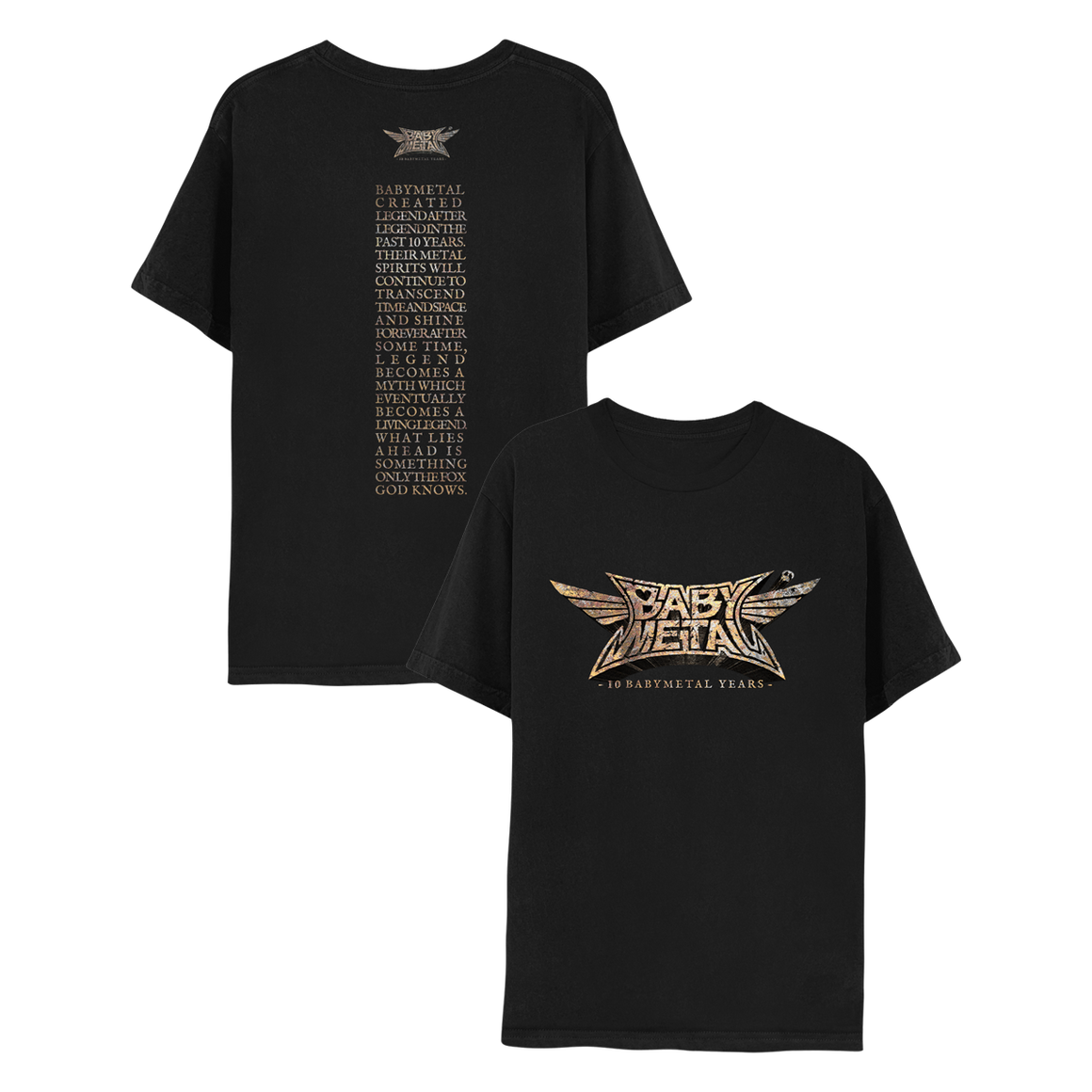 "10 BABYMETAL YEARS" TEE