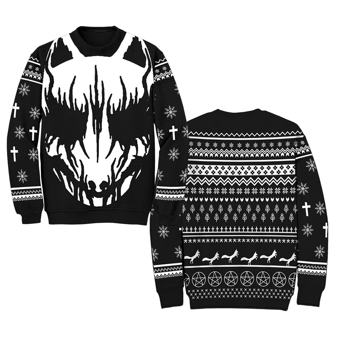 “WHITE FOX” UGLY HOLIDAY SWEATER-BABYMETAL